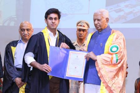 Akshay Felicitated for Concrete Tech