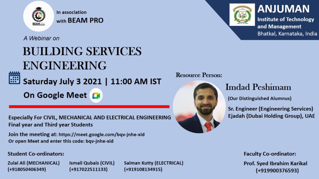 Webinar on Building Services Engineering